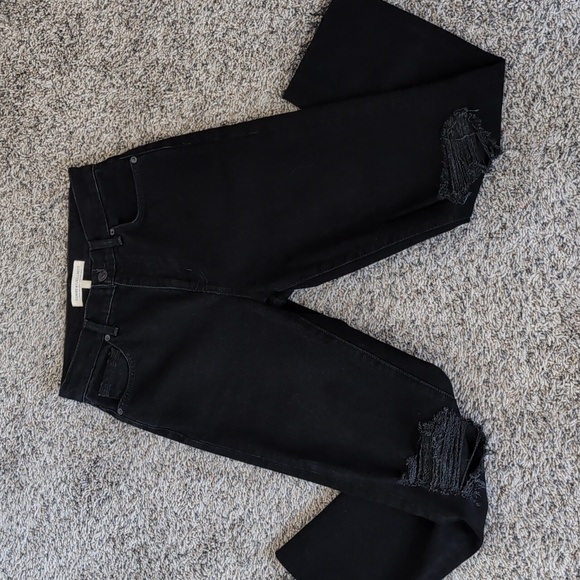 Current/Elliott High Rise Ripped Distressed Jeans - Picture 1 of 7